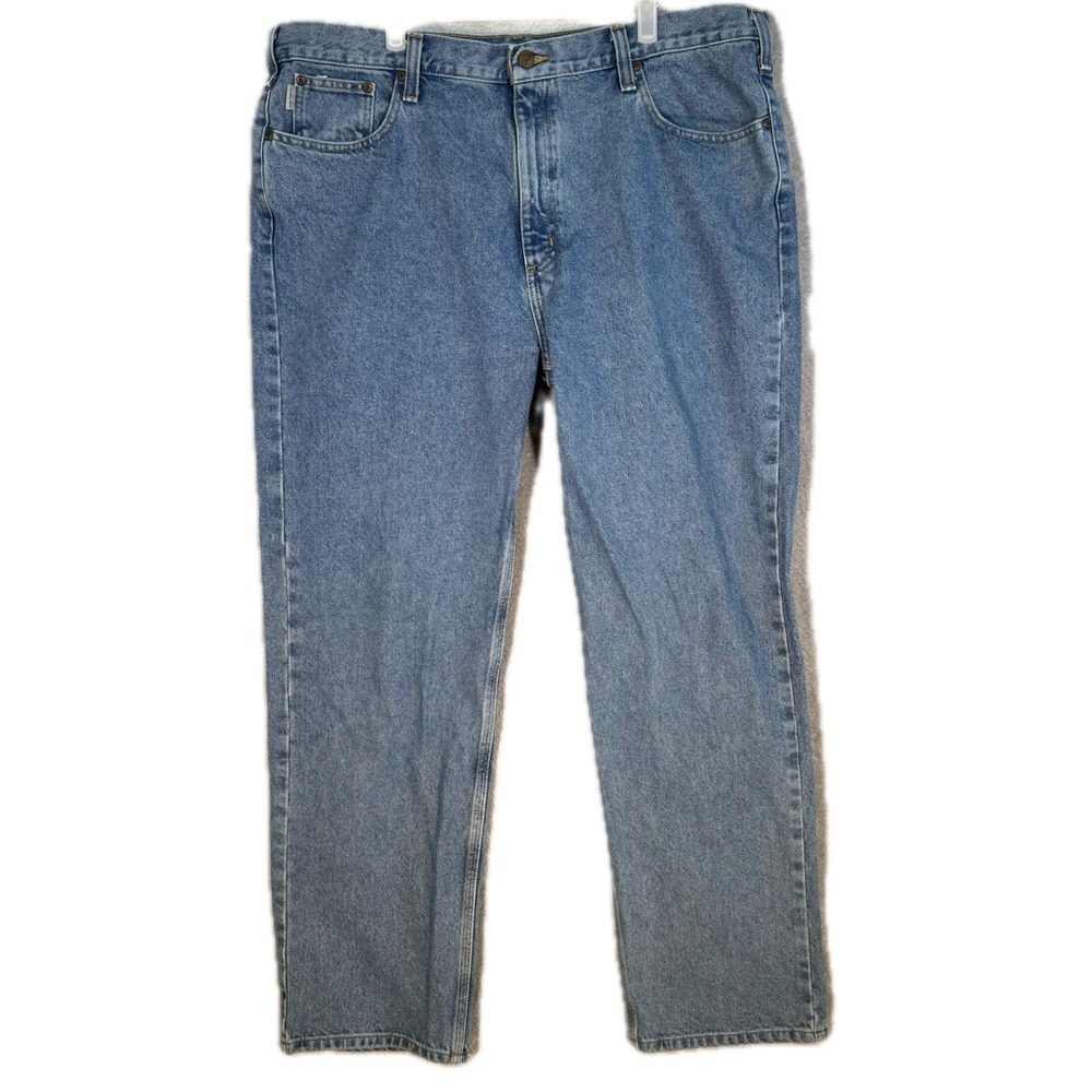 Carhartt 8462 Jeans Men's 42x34 Relaxed Fit Workwear Blue Denim